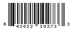 UPC barcode number 842022102733
