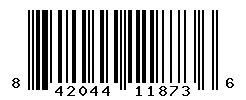 UPC barcode 842044118736