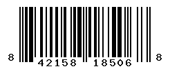 UPC barcode number 842158185068