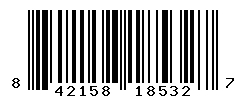 UPC barcode number 842158185327