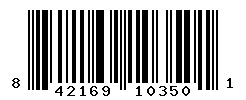 UPC barcode number 842169103501