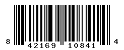 UPC barcode number 842169108414