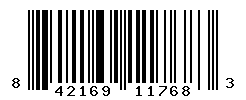 UPC barcode number 842169117683