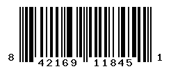 UPC barcode number 842169118451