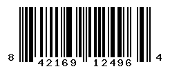 UPC barcode number 842169124964