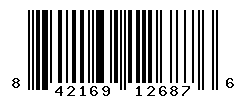 UPC barcode number 842169126876