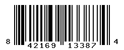 UPC barcode number 842169133874
