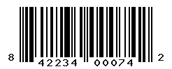 upc 842234000742 barcode image