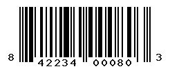 UPC barcode number 842234000803