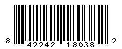 UPC barcode number 842242180382