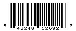 UPC barcode number 842246120926