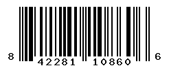 UPC barcode number 842281108606