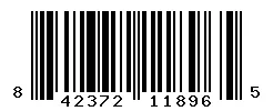 842372118965 barcode