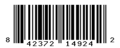 UPC barcode number 842372149242