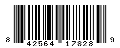 UPC barcode number 842564178289