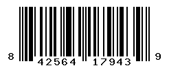 UPC barcode number 842564179439