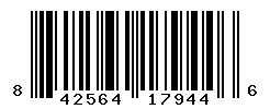 UPC barcode number 842564179446