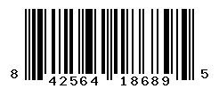 UPC barcode number 842564186895