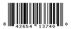 UPC barcode number 842654137400