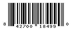 UPC barcode number 842700184990