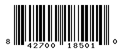 UPC barcode number 842700185010