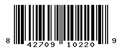 UPC barcode number 842709102209