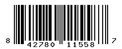 UPC barcode number 842780115587