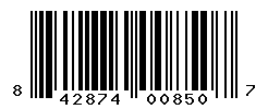 UPC barcode number 8428749008507