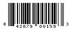 UPC barcode number 842879001593