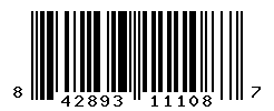 UPC barcode number 842893111087