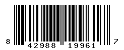 UPC barcode number 842988199617