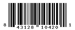 UPC barcode 843128104201