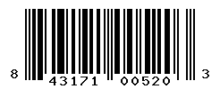 UPC barcode number 843171005203