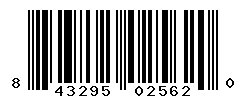 UPC barcode number 843295025620