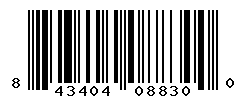 UPC barcode number 843404088300