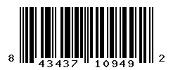 UPC barcode 843437109492