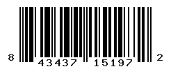 UPC barcode number 843437151972