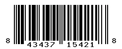 UPC barcode 843437154218