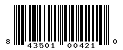 UPC 843501004210 barcode image