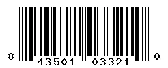 UPC barcode 843501033210