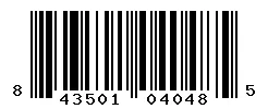 UPC barcode 843501040485