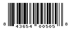 UPC barcode number 843654005058
