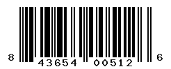 UPC barcode number 843654005126