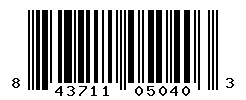 UPC barcode number 843711050403