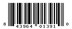 UPC barcode number 843964013910