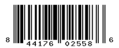 UPC barcode number 844176025586