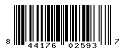 UPC barcode number 844176025937
