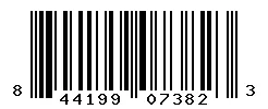 UPC 844199073823 barcode image