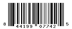 UPC barcode 844199077425
