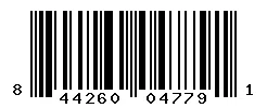 UPC 844260047791 barcode image